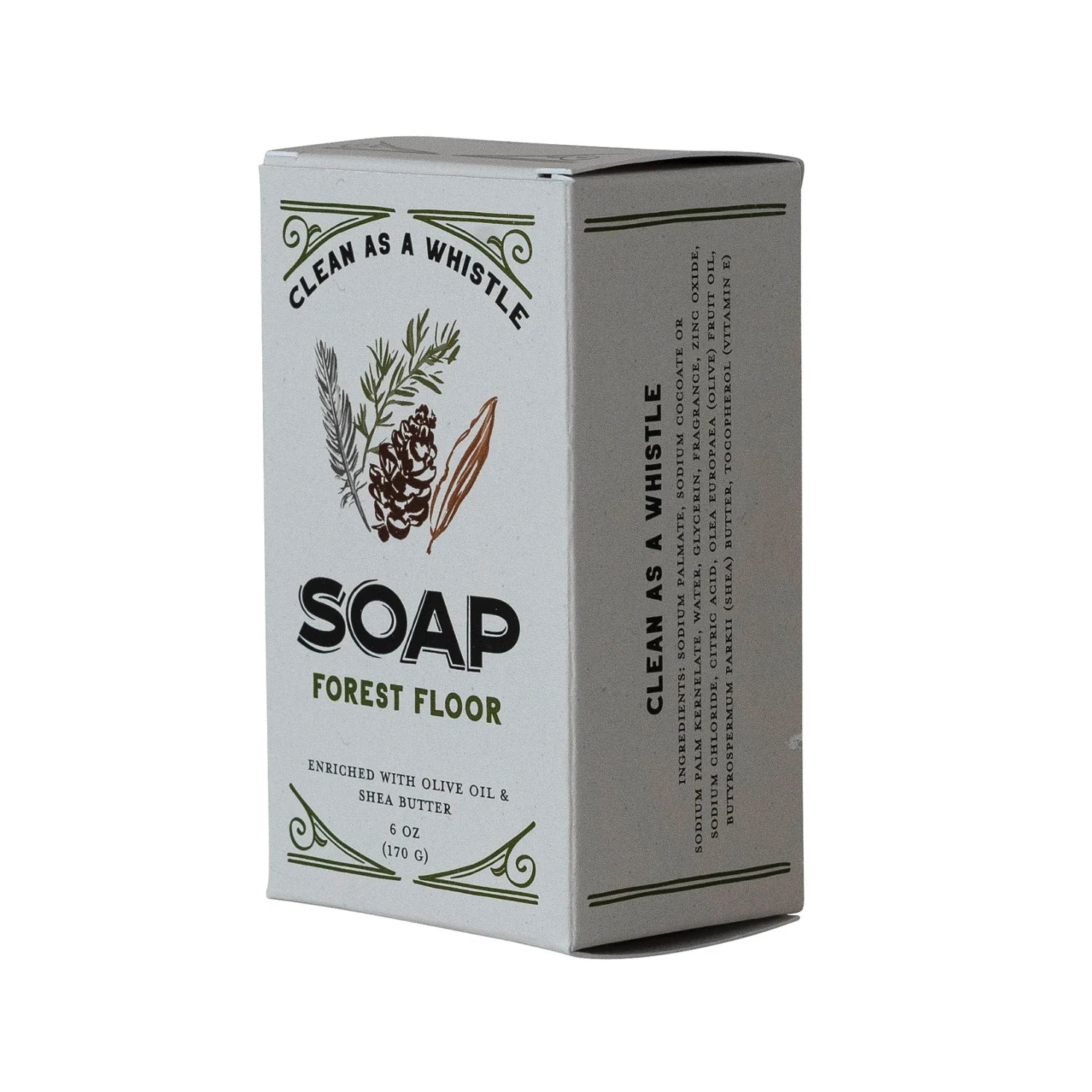 Forest Floor Scented Olive Oil & Shea Butter Triple Milled Bar Soap
