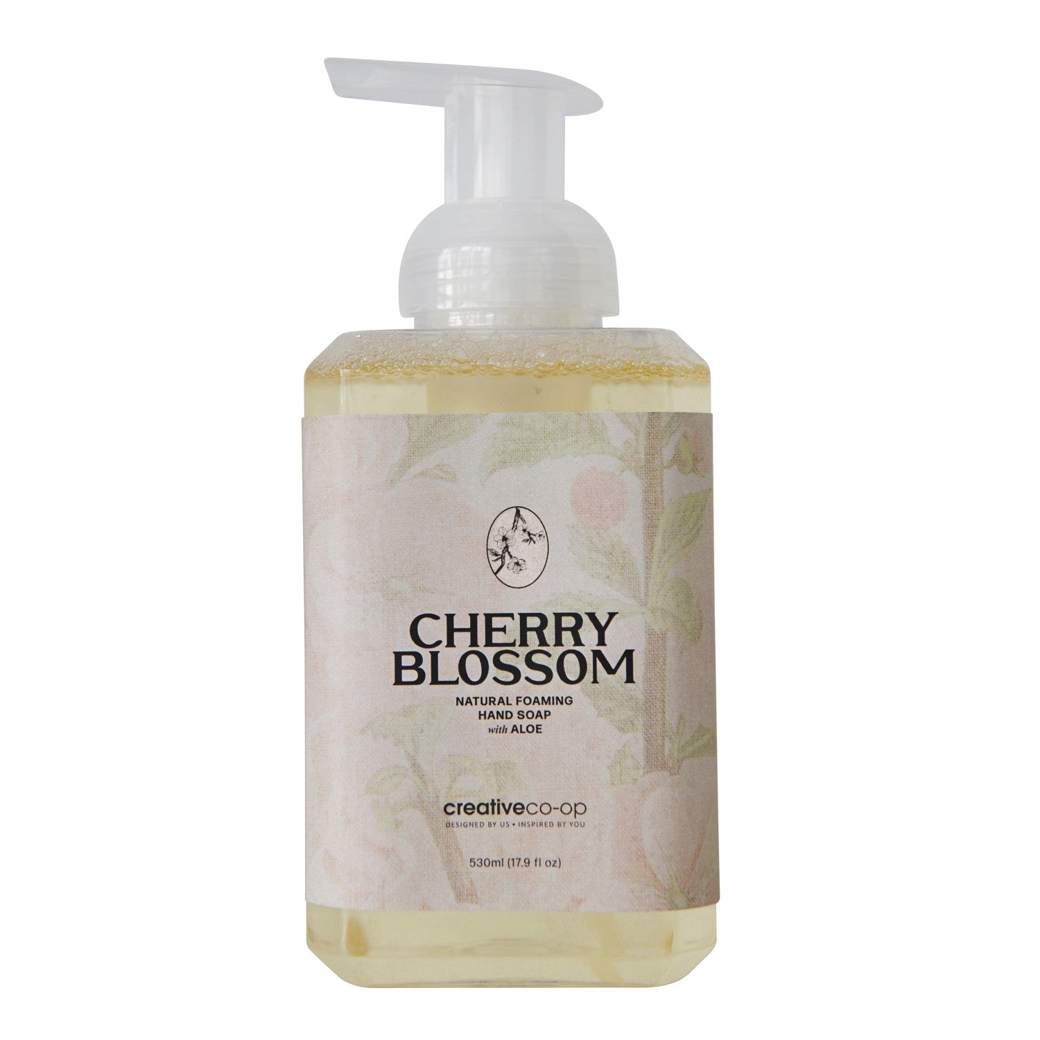 Cherry Blossom Scented Natural Foaming Hand Soap with Aloe