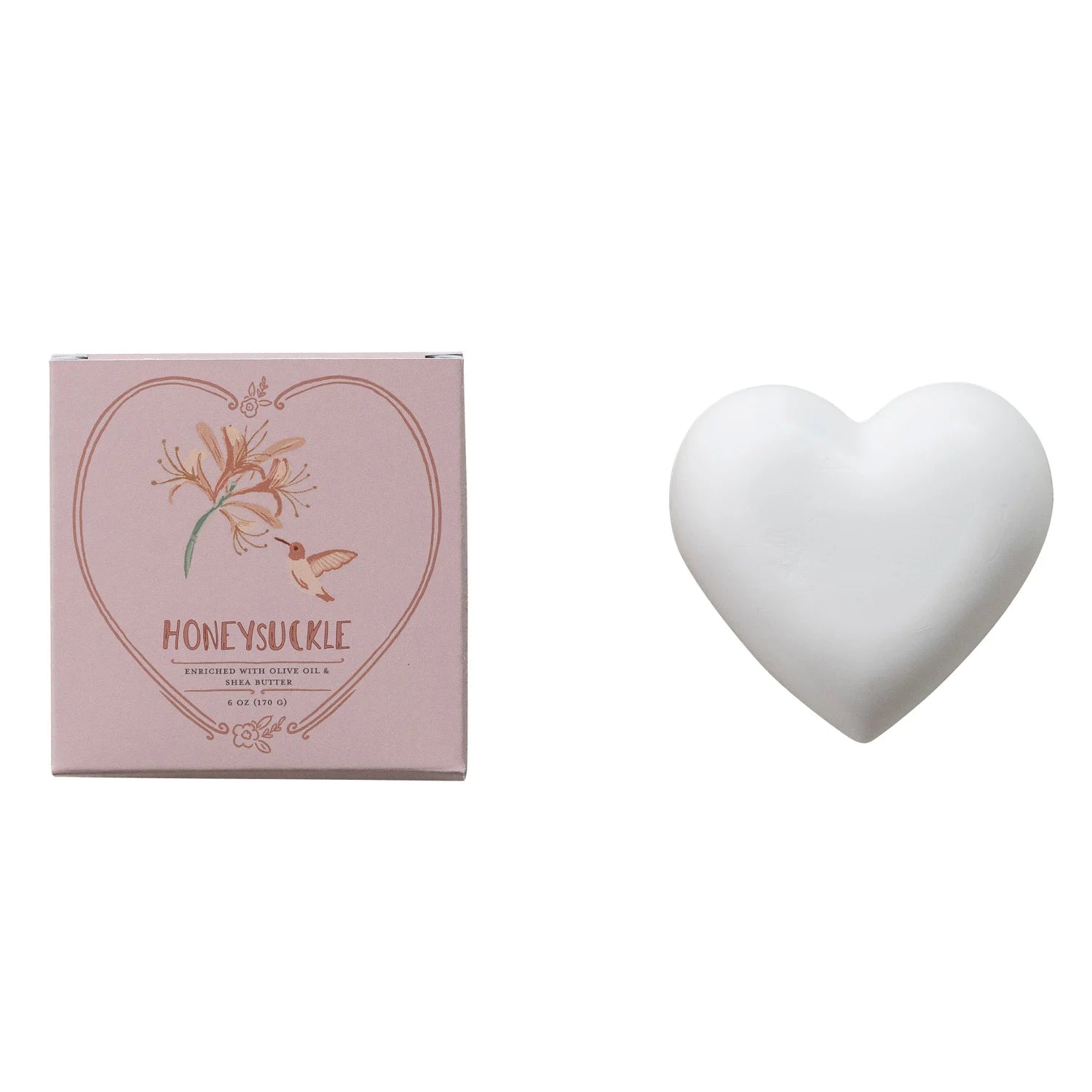 Honeysuckle Scented Olive Oil & Shea Butter Triple Milled Bar Soap