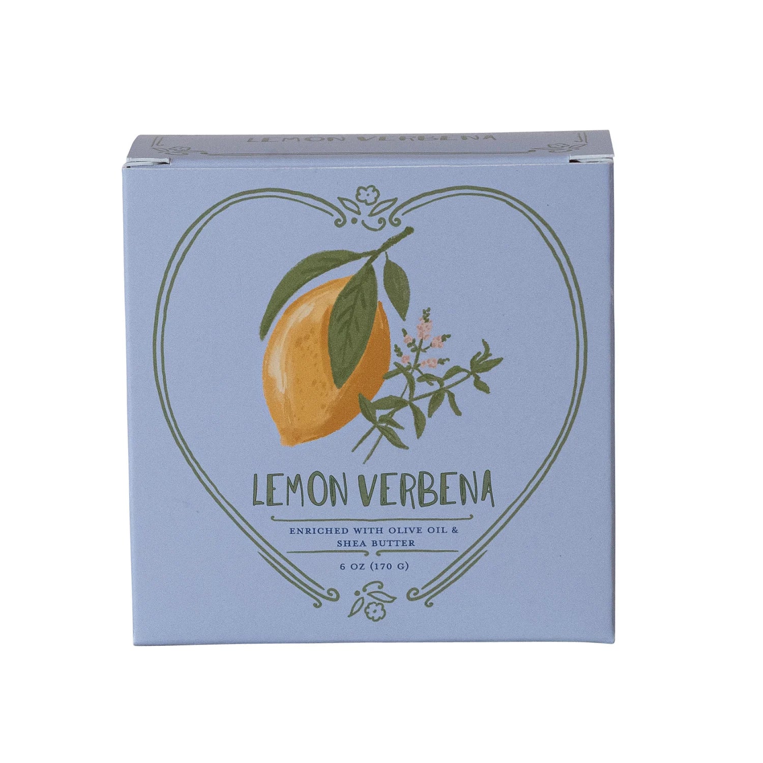 Lemon Verbena Scented Olive Oil & Shea Butter Triple Milled Bar Soap