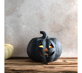 Black Terracotta Mini J-O-L Pumpkin