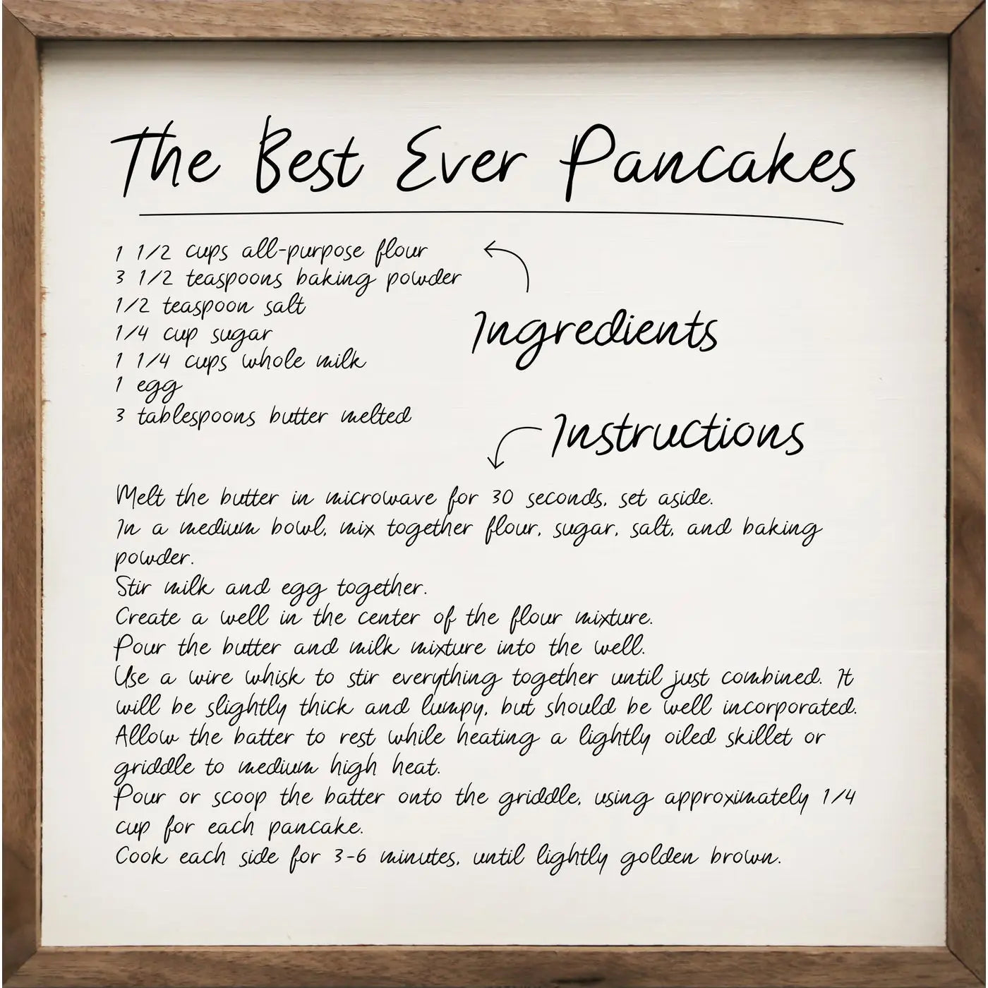 Recipe The Best Ever Pancakes 8x8