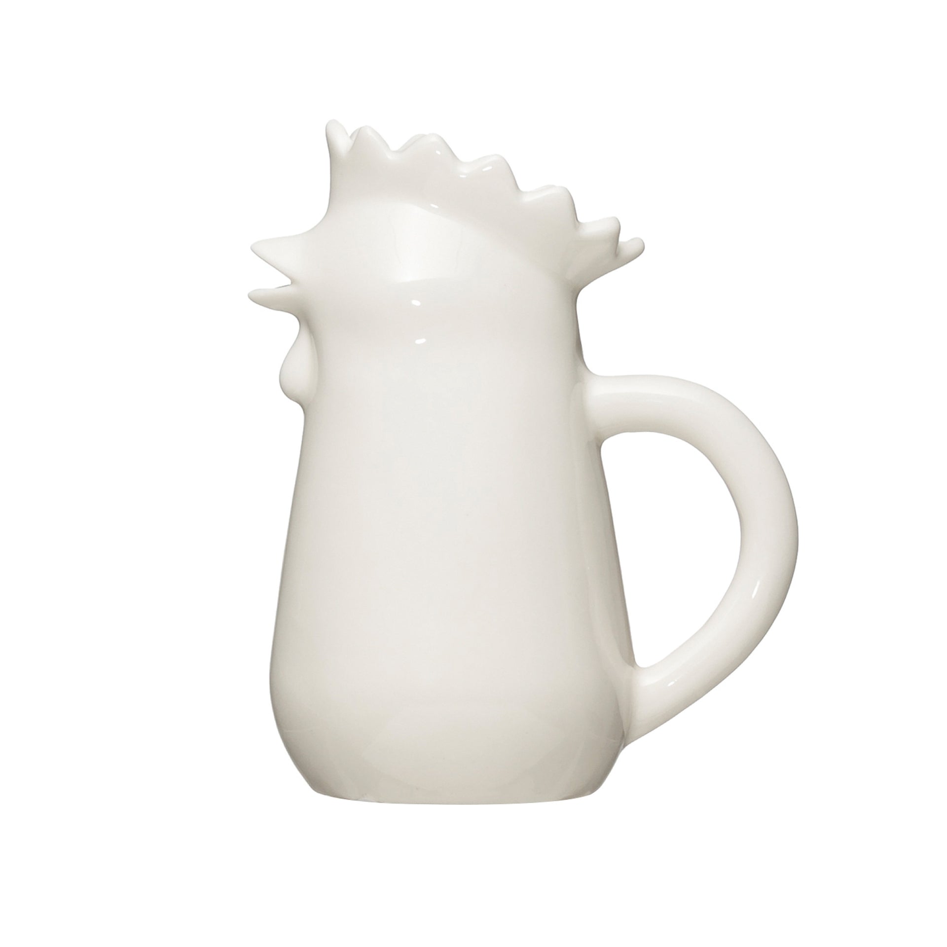 Stoneware Chicken Creamer Pitcher