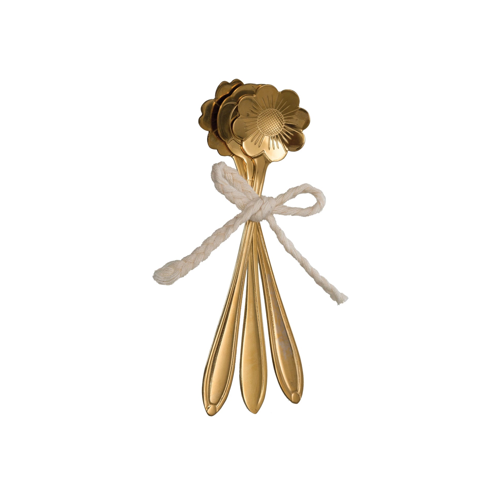 Stainless Steel Flower Shaped Spoon Set