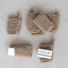 Load image into Gallery viewer, Jute Crocheted Body Scrubber/Soap Holder
