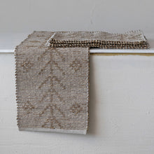 Load image into Gallery viewer, Two-Sided Hand-Woven Seagrass &amp; Cotton Table Runner
