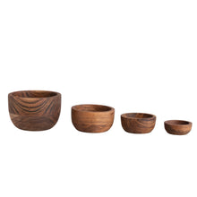 Load image into Gallery viewer, Acacia Wood Nesting Bowls
