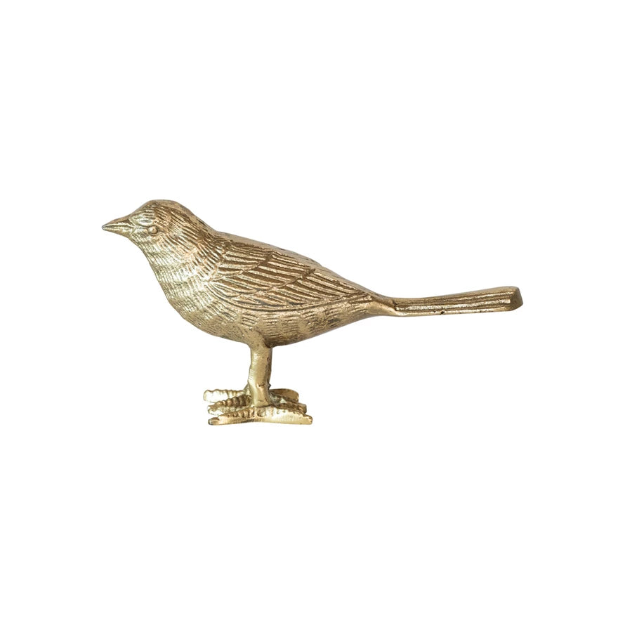 Cast Aluminum Bird-Gold Finish