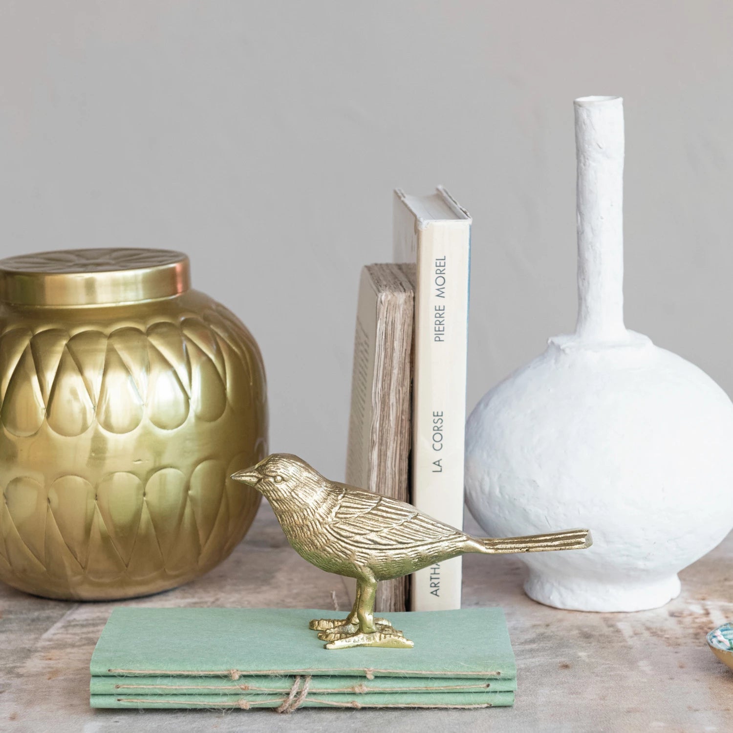 Cast Aluminum Bird-Gold Finish