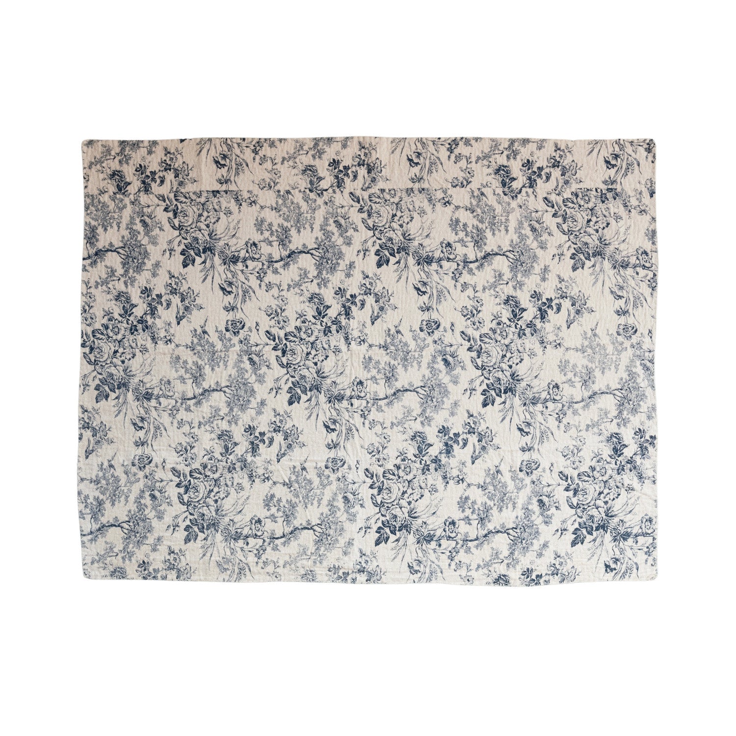 Cotton Chambray Printed Throw