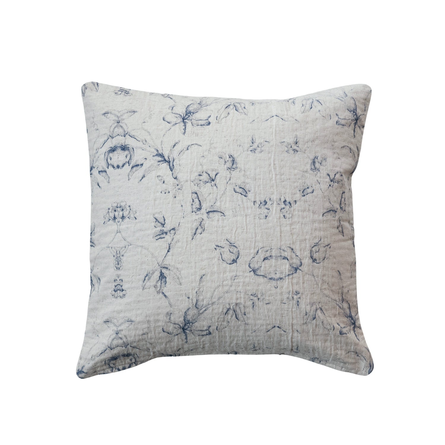 Square Cotton & Linen Printed Pillow