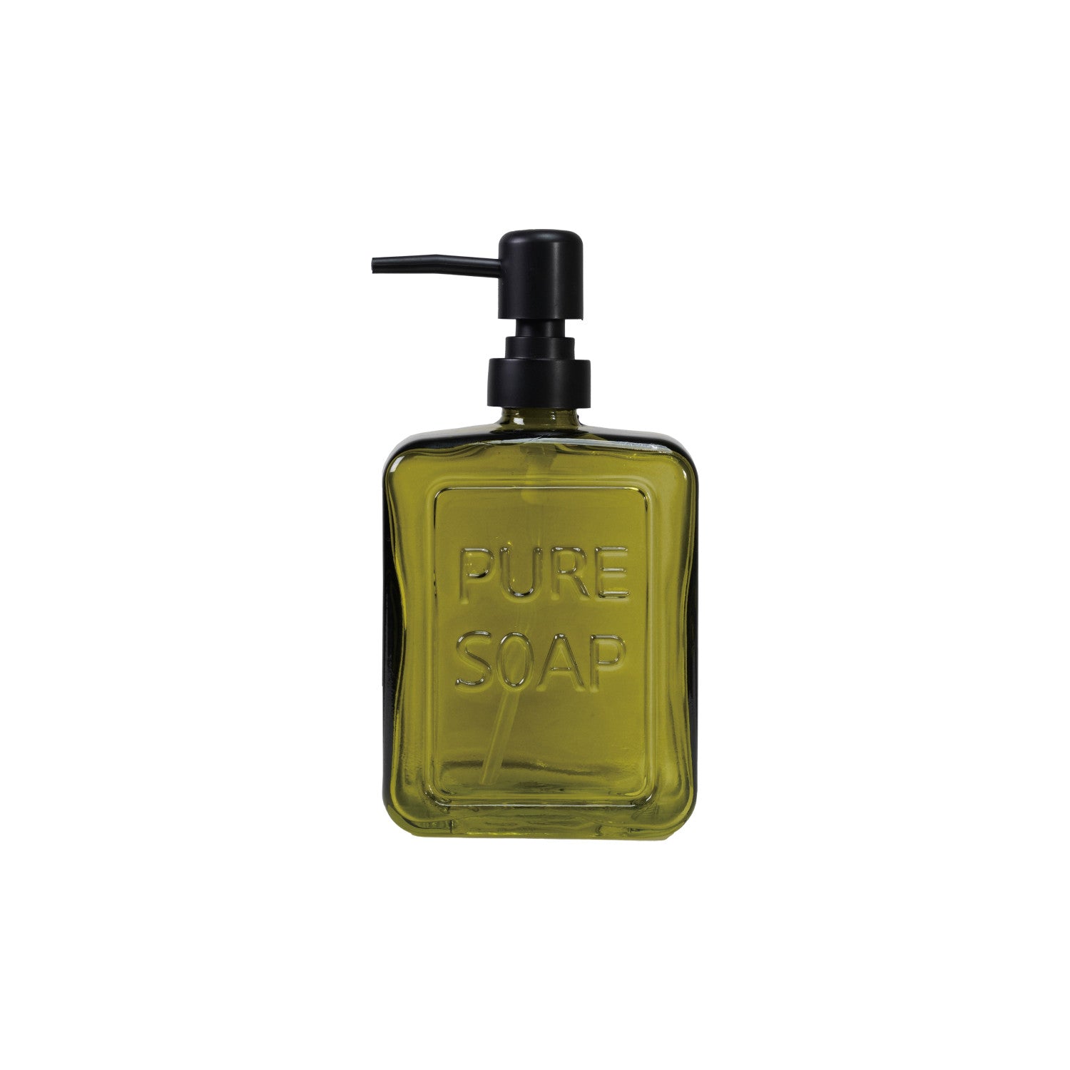 Pressed Glass Soap Dispenser
