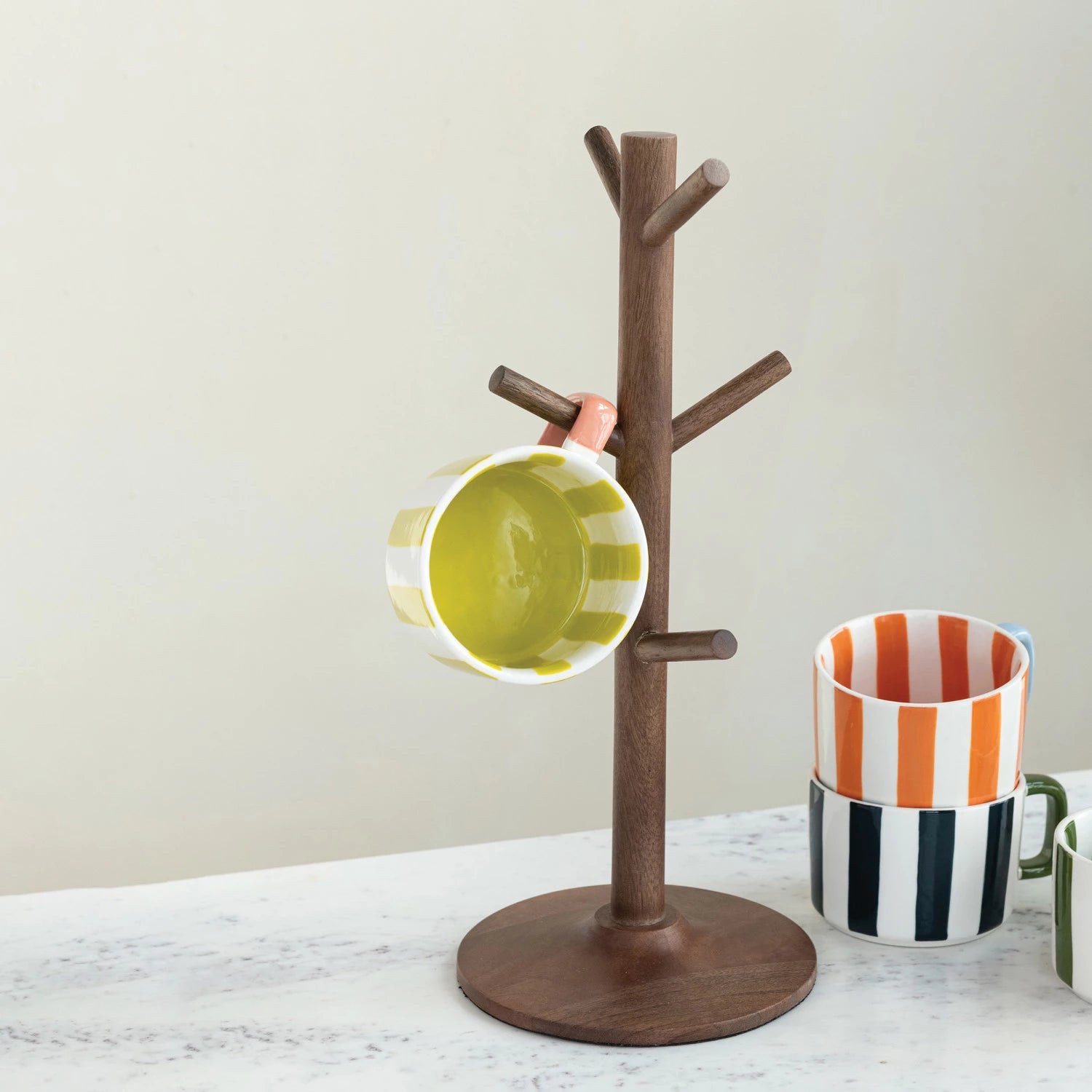 Mango Wood Mug Holder