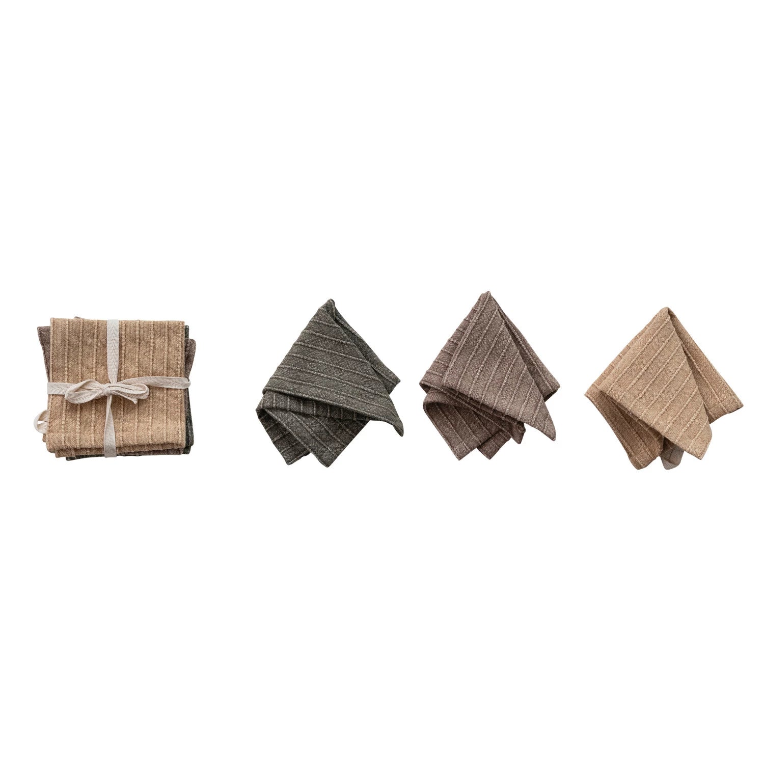 Striped Dish Cloths Set