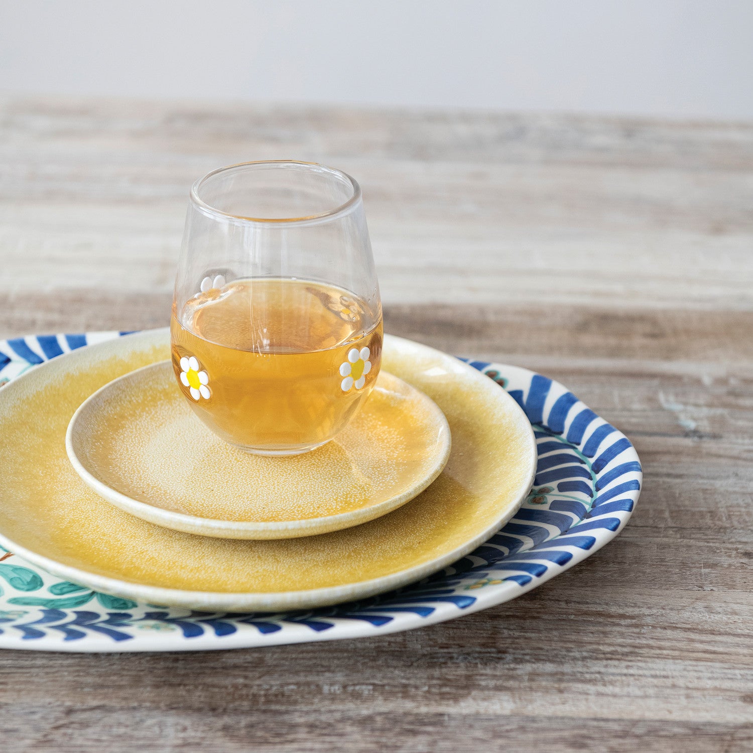 Daisy Drinking Glass