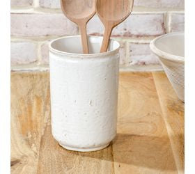 White Ceramic Utensil Holder