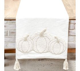 Embroidered Pumpkin Table Runner