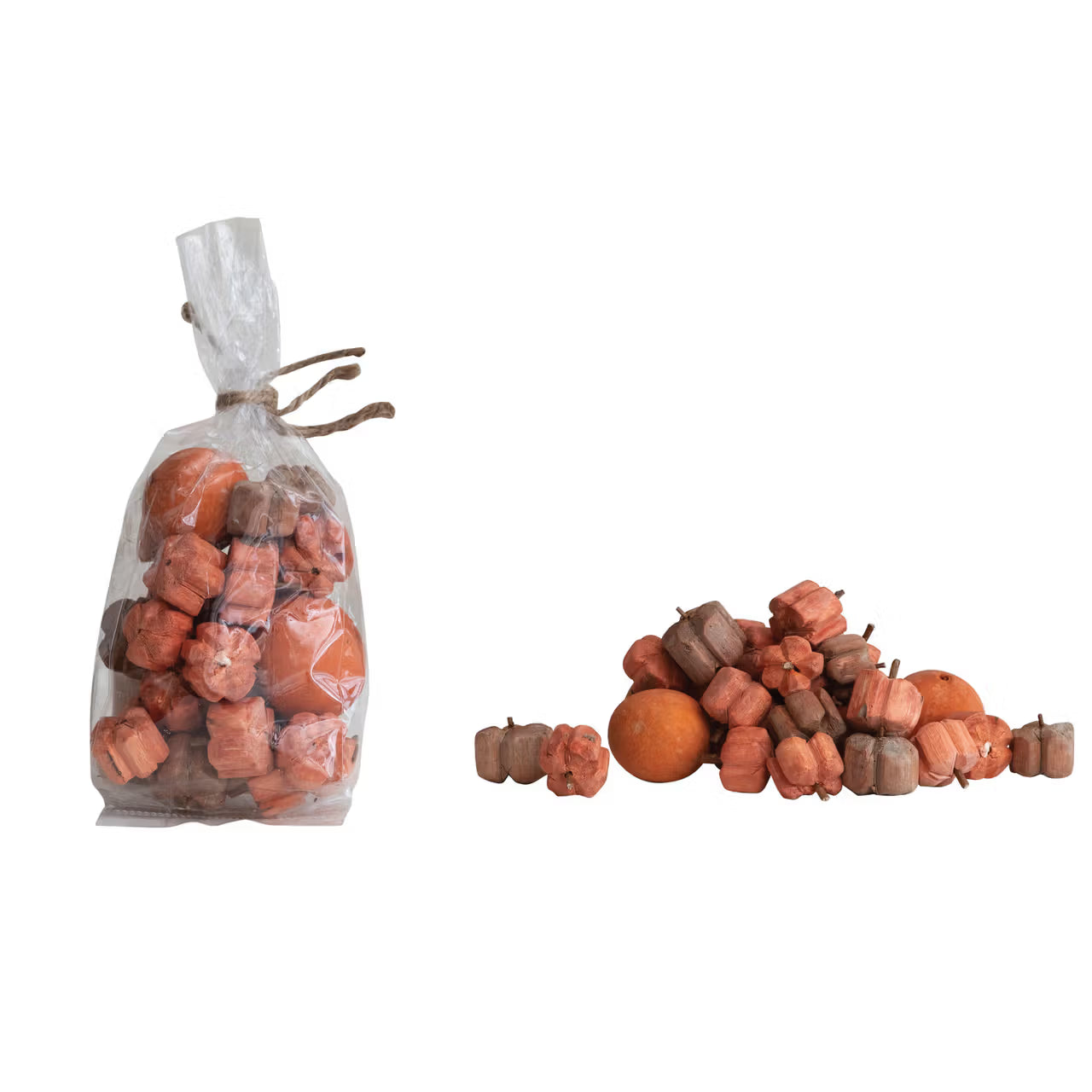 Dried Natural Organic Pumpkin Shaped Mix in Bag