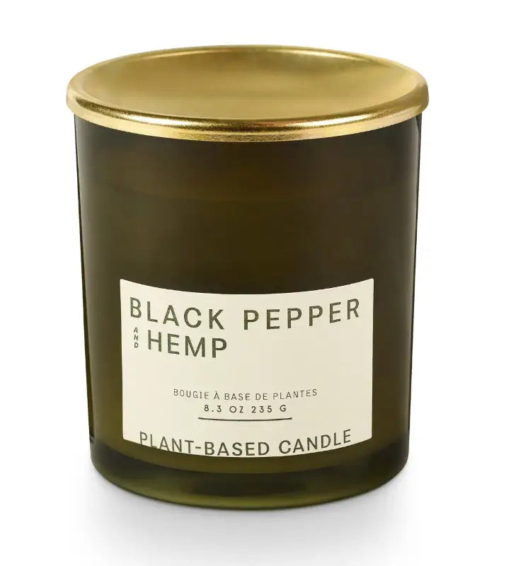 Black Pepper & Hemp Verde Lidded Jar Candle