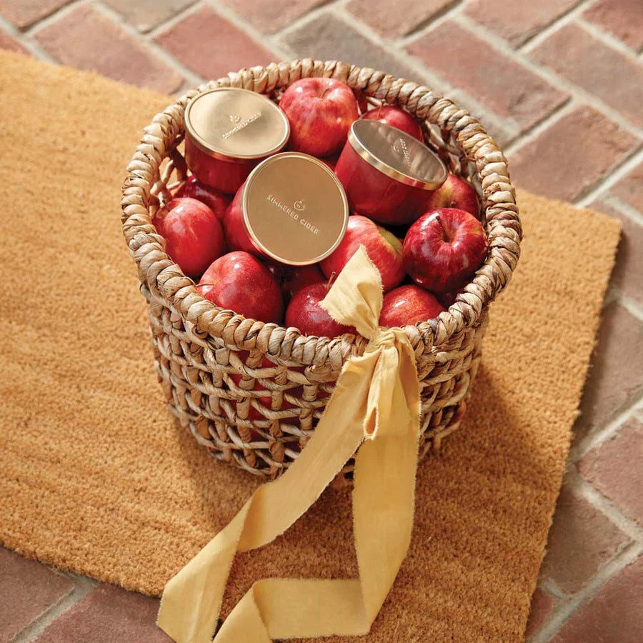 Simmered Cider Poured Candle Tin, Gold Lid