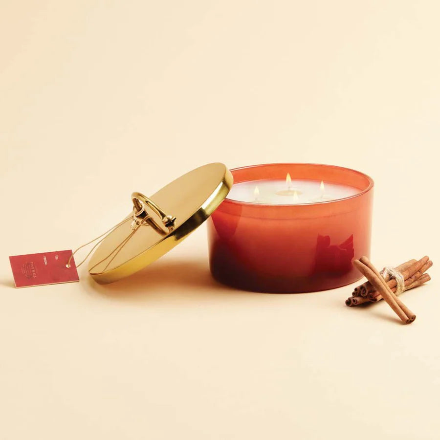 Simmered Cider Poured Candle, Harvest Red 4-Wick