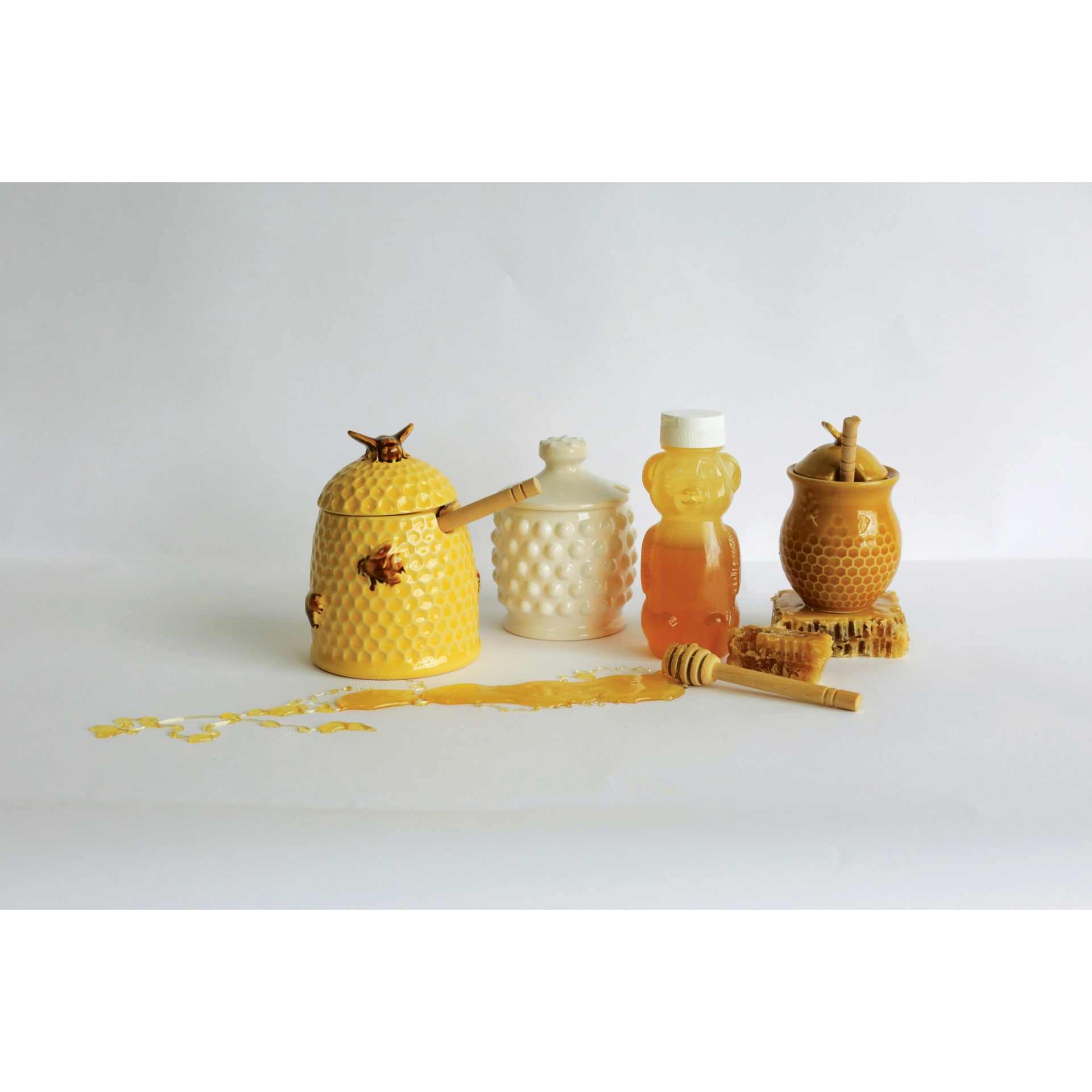Honey Jar and Dipper Set