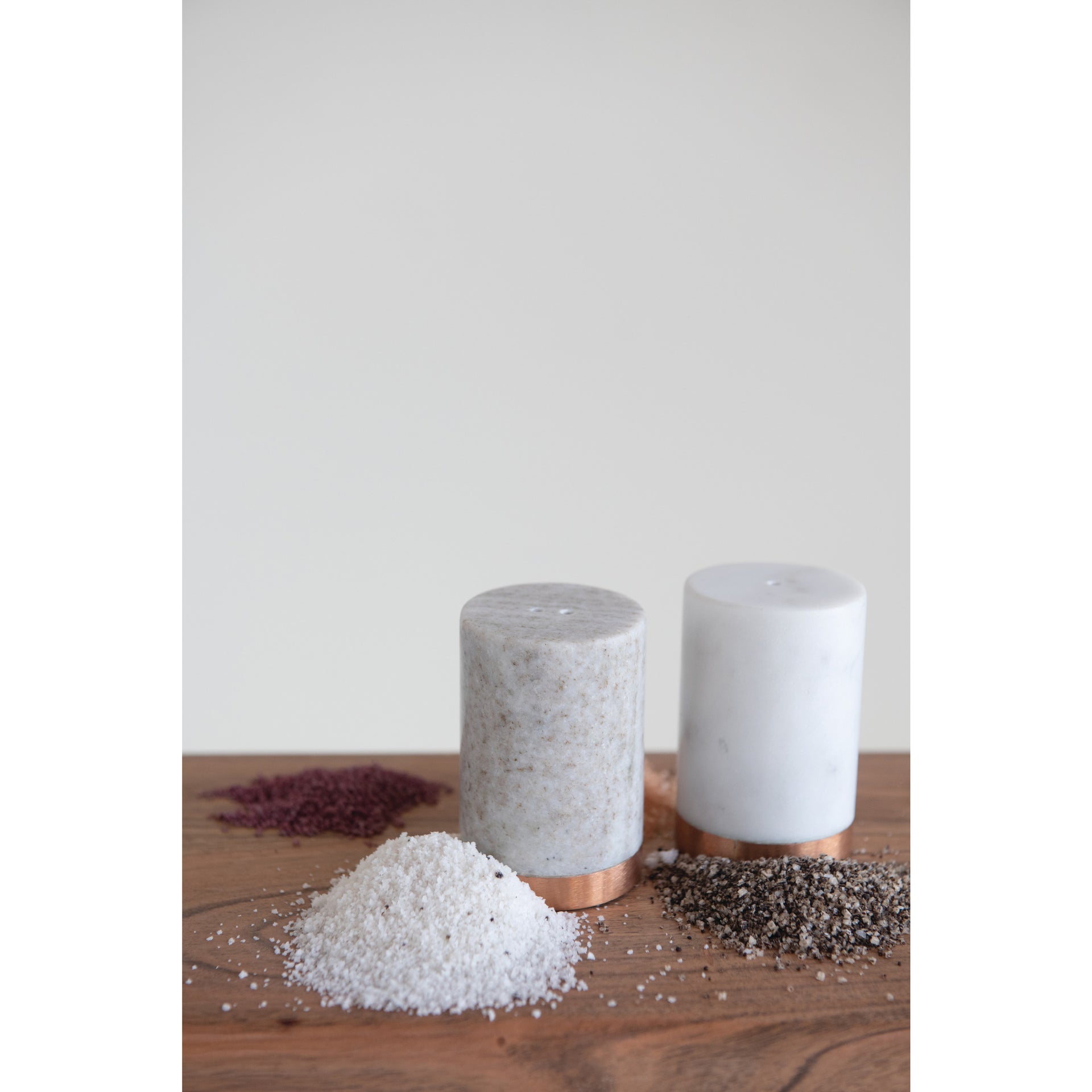 Marble Salt and Pepper Shakers